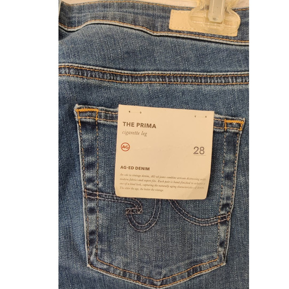 AG Adriano Goldschmied The Prima Jeans Women's Cigarette Leg Sz 28 Brighton - Picture 4 of 6